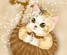 パステル画風猫のイラストをお描き致します 暖かいアナログパステル画風のイラストをお描きします。 イメージ2