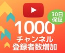 Youtubeチャンネル登録+１０００拡散します 30日間の減少保証★追加オプションでさらにお得 イメージ1