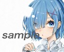 モノクロorカラーでSMS等のアイコンを制作します かっこいい〜かわいい女の子を描きます！ イメージ2