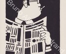 シンプルでインパクトがあるイラストを白黒で描きます ヨーロッパテイストで手描き独特の温かみを感じるスタイルです イメージ3