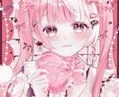 チェキ風画像付きバレンタインイラスト描きます チェキ風画像を自由にデコしてネットプリントなどにぜひ イメージ3
