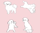 ゆるっとした動物のイラストをお描きします SNSのアイコンやグッズにお使いいただけます イメージ1