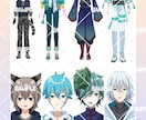 イケメン男性Vtuberデビューセット制作します かっこいい/かわいいキャラでロゴ・SDキャラ込みの一括制作！ イメージ9