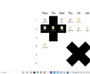 PCのデスクトップを時間割にします PCのデスクトップを美しく整えよう。 イメージ1