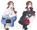 存在感のあるお洒落なキャラクターイラストを描きます ファッション・SNS・若者向けキャラクターイラスト イメージ2