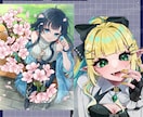 イラスト制作いたします 立ち絵、一枚絵、キャラデザ、三面図など！ イメージ4