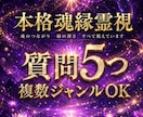 質問5つまで！本格霊視で深く鑑定します 【複数ジャンルもOK】お悩みまとめて整理しませんか？ イメージ1
