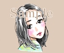 お写真をもとに女の子のアイコン描きます キラキラかわいいオシャレな雰囲気でお仕上げします。 イメージ6