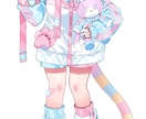 キャラクターデザイン、立ち絵の作成を致します Vtuber立ち絵、IRIAM、ゲーム用立ち絵等描きます！ イメージ3
