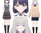 Vtuber、TRPG用立ち絵制作致します Live2Dパーツ分け、キャラクターデザインも イメージ4