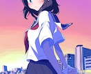 背景つき女の子イラストを描きます キャラ＋背景を作画したイラストを描きます！使用用途は自由です イメージ6