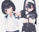 まるでアニメ❕可愛いイラストをお届けします X、YouTubeなど、様々な媒体でお使いいただけます！ イメージ5
