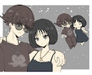 1500円！2点セットでお好きなキャラ描きます 簡易絵だから格安即納！さくっと気軽に依頼したい方に イメージ10