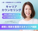 人事×心の専門家がキャリアカウンセリングします 仕事とプライベート・感情を整えて、次の判断軸を明確にします イメージ1