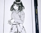鍵栗みかんの絵柄で似顔絵を描きます 素敵なおなたをイラストで描かせてください♪ イメージ1