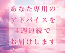 1ヶ月⭐︎週ごとのアドバイスカードをお届けします 毎週届く、カードからあなたへのアドバイス イメージ1
