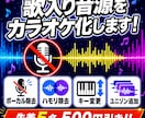 ボーカル除去・抽出・キー変更など音源編集します プロ歌手への提供実績あり◎【先着5名様】は500円引き‼️ イメージ3