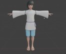 CGでリアル寄りのキャラを制作致します Vtuberやイラスト調ではなくリアル寄りのキャラクター。 イメージ2