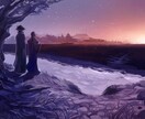 同人紙のイラスト描きます 厚塗り風のイラストで美しく世界観を表現します イメージ2