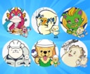 企業・商品むけのオリジナルマスコットキャラ描きます 広報・SNS・印刷物にも使いやすい表情豊かな正面キャラ イメージ5