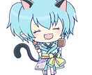 デフォルメイラスト作成いたします 二次元オリジナルゲームのアバターを二頭身のキャラにいたします イメージ2