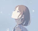 淡く儚い世界観の一枚絵をお描きします 世界観重視のMV・歌ってみた・表紙用に！ イメージ7