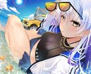 一枚イラストを作成します 透明感のある女の子のイラストが得意です！ イメージ3