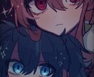 SNSアイコンや1枚絵、夢絵など描きます ダークな絵柄で癖になるようなイラストを描きます！♡ イメージ7