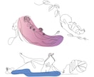 想いを、線でつなぐ一筆書きイラスト描きます 華奢でシンプルだけどどこかおしゃれ。 イメージ6