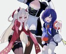オリジナルイラスト作成します 配信サムネイル等にも！大人数イラスト対応可能 イメージ2