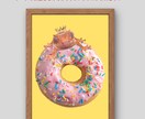 ペットをカラフルなポップアートにます ドーナツ、ケーキ、ソフトクリームから選べます！ イメージ1