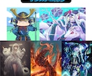 キャラクターイラストをご制作いたします 老若男女モンスターオールOK！ゲーム/挿絵/歌ってみたなどに イメージ3