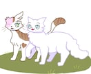 かわいい猫のイラスト、簡単なイラストを描きます アイコンや空白のアクセント等、何に使って頂いても構いません！ イメージ2