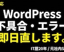 WordPressの修正・カスタマイズ代行します 画面真っ白/ログイン不可/更新エラー等。技術トラブルを即解決 イメージ1