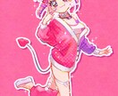 レトロアニメ風のイラスト制作します ラフ提出、修正なしのプランです。 イメージ4