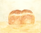 心穏やかになる優しい食べ物イラスト描きます 透明水彩で描く特別な１枚を手元に イメージ1