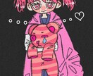 お望みのポップで耳が大きいイラストすぐ描きます 最短1日！ご希望に沿った可愛い一枚絵お描きします！ イメージ3