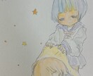 ポッキリ2000円理想の少女を描きます セーラー服の達人がアナログ原画であなただけの少女を描きます！ イメージ3