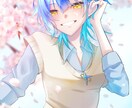 アイコン〜立ち絵、一枚絵など描きます 透明感バツグンなイラストを制作いたします！ イメージ3