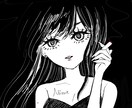 女の子のアイコン用イラストを描きます 病み系やクール系の女の子の顔を描くのが得意です イメージ3