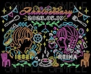 シティポップなネオン風の1枚絵お描きいたします MVやグッズ、記念日のプレゼントに イメージ3