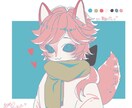 SNSアイコン描きます 女の子、男の子、人外(ケモノ)描きます イメージ7
