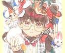 アイコン､色紙等をアナログで制作します 大きな作品◎､原画配送も可能!4000円〜 イメージ4