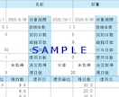 年休台帳テンプレートカスタマイズします 年休取得日数や付与日等を自動計算します。 イメージ1