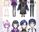 イケメン男性Vtuberデビューセット制作します かっこいい/かわいいキャラでロゴ・SDキャラ込みの一括制作！ イメージ8