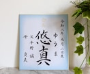 気品溢れる筆文字でオーダー命名書をお作りします オープン特別価格★通常5,500円→3,500円 イメージ1