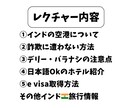 インド旅行が不安な方にレクチャーをします インドに計8回行ったことがある私がインド旅行をサポートします イメージ2