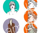 SNSのアイコン等に使えるイラストを制作します ご依頼後、早急に作業に取り掛かります イメージ1