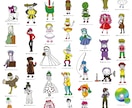 繊細なアートやゆるキャラなデザインを提供します アールブリュット作品、ポップなデジタル画 イメージ5