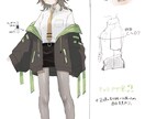 VTuber用Live2Dモデル制作一括制作します キャラクターデザイン・三面図・キービジュアルも制作可能！ イメージ3